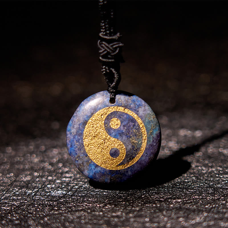 Buddha Stones, varios cristales, amatista, ojo de tigre, Aventurina verde, Yin Yang, collar espiritual, colgante
