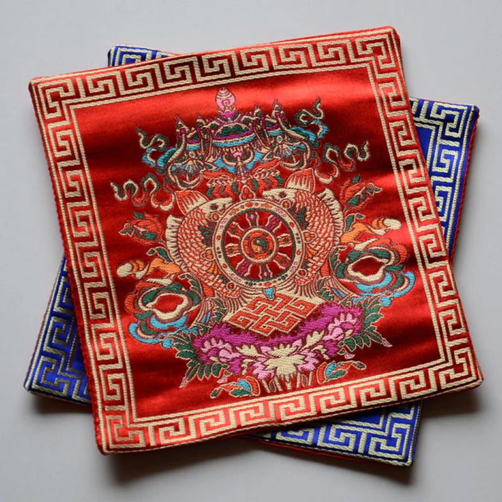 Buddha Stones Oración Alfombra De Altar Meditación Curativa Símbolos Propicios Vajra