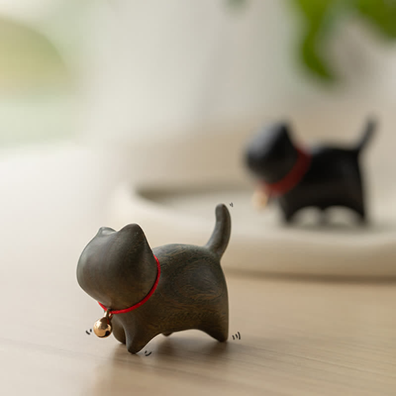 Buddha Stones, sándalo verde, hoja pequeña, sándalo rojo, animales lindos, gato, decoración relajante y de paz. - image 6