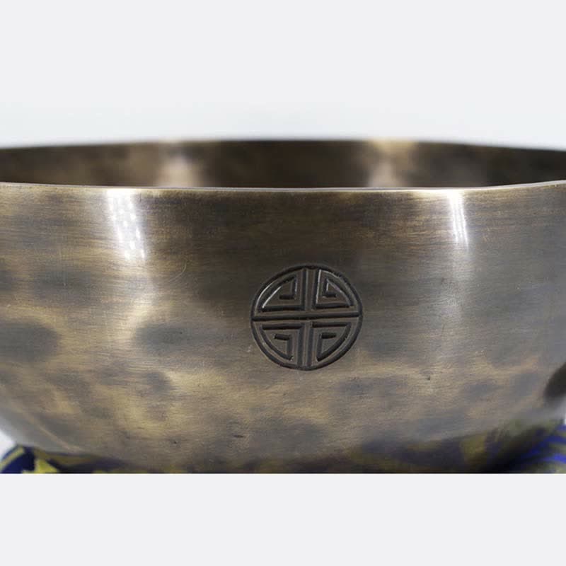 Cuenco tibetano de luna llena con arcoíris lunar, hecho a mano para sanación y meditación. Juego de cuencos de sonido de energía positiva. - image 13