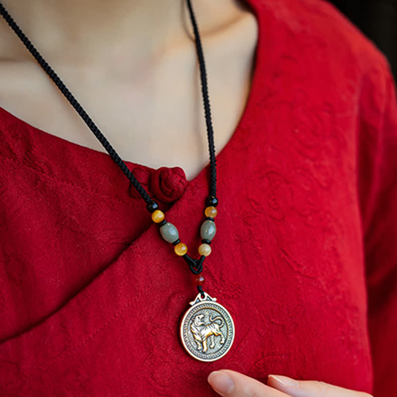 12 colgante del collar de la fortuna de la riqueza del zodiaco chino - image 11