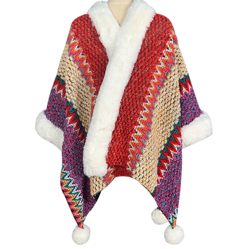 Mantón de rayas multicolor tibetano con Buddha Stones , bufanda de viaje acogedora para invierno
