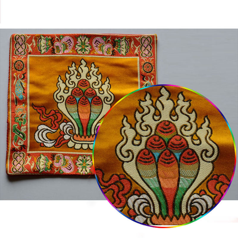 Buddha Stones Oración Alfombra De Altar Meditación Curativa Símbolos Propicios Vajra