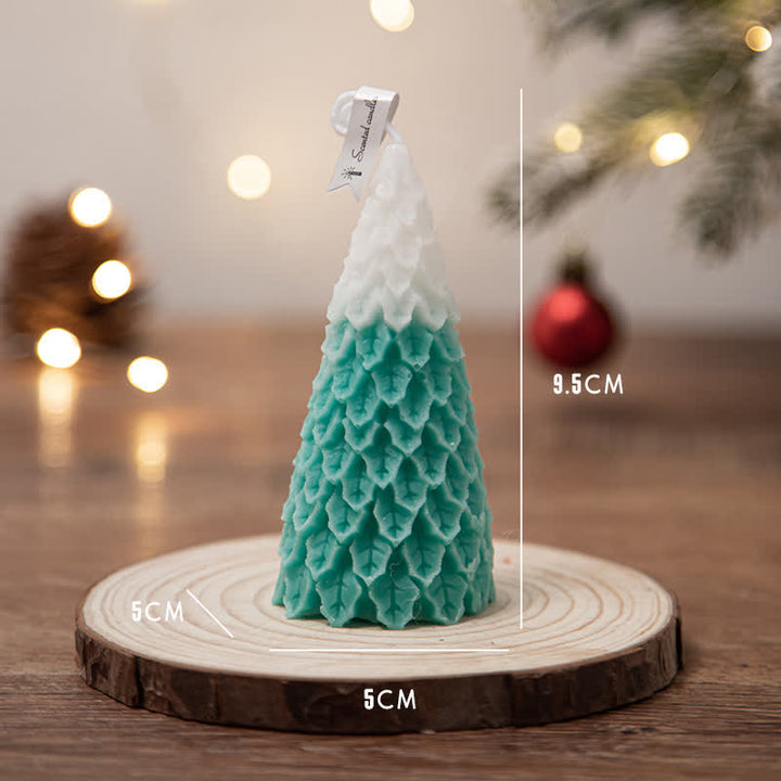 Regalo de vela de cera de soja perfumado árbol de Navidad para amigos de la familia
