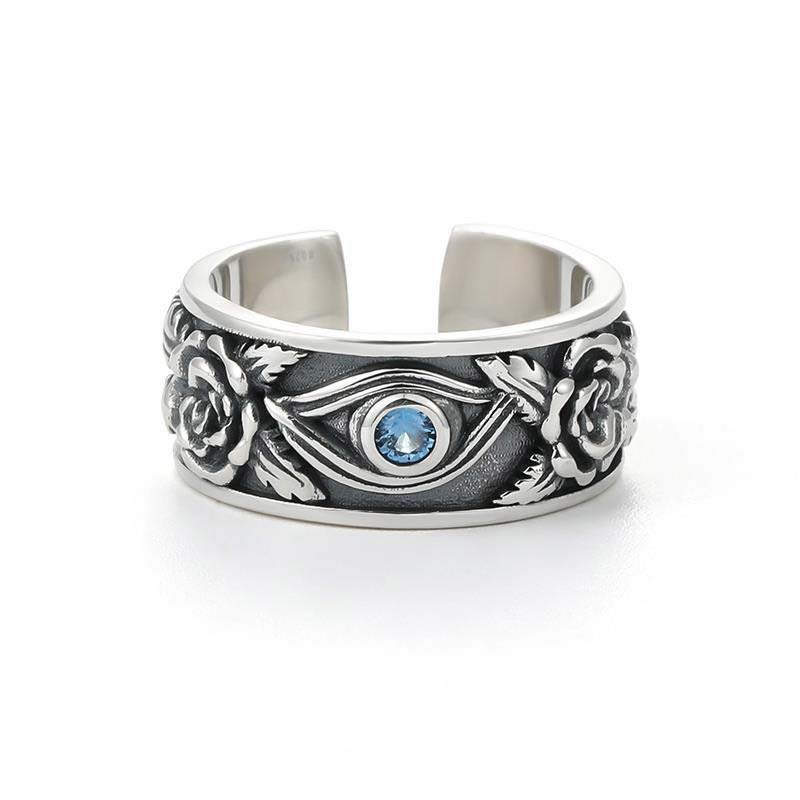 Anillo Ajustable De Protección De Cristal Ojo De Horus De Buddha Stones - image 1