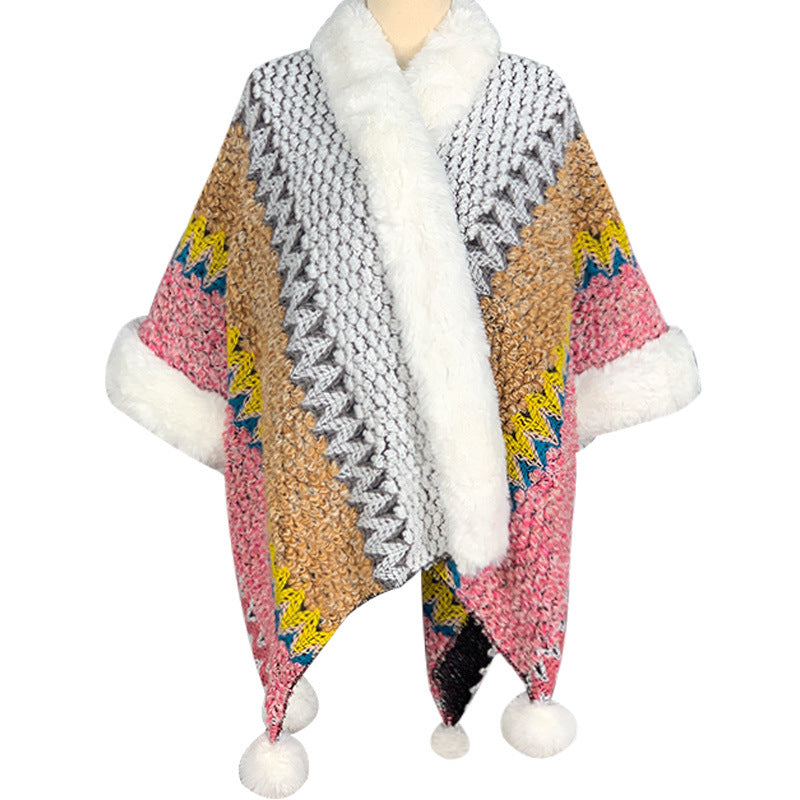 Mantón de rayas multicolor tibetano con Buddha Stones , bufanda de viaje acogedora para invierno