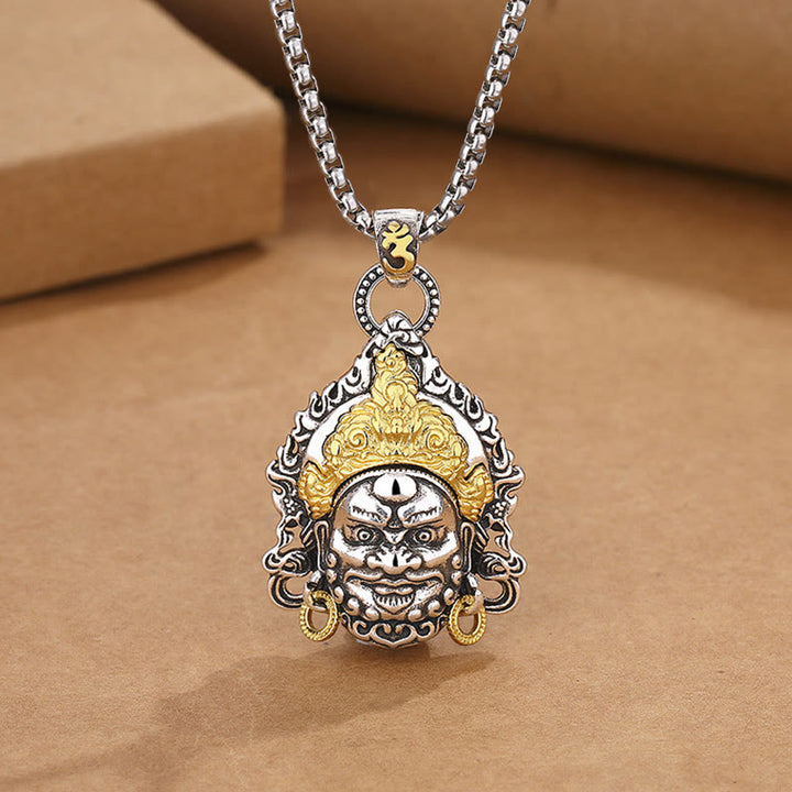 Buddha Stones amarillo dios de la riqueza amuleto cobre suerte collar colgante