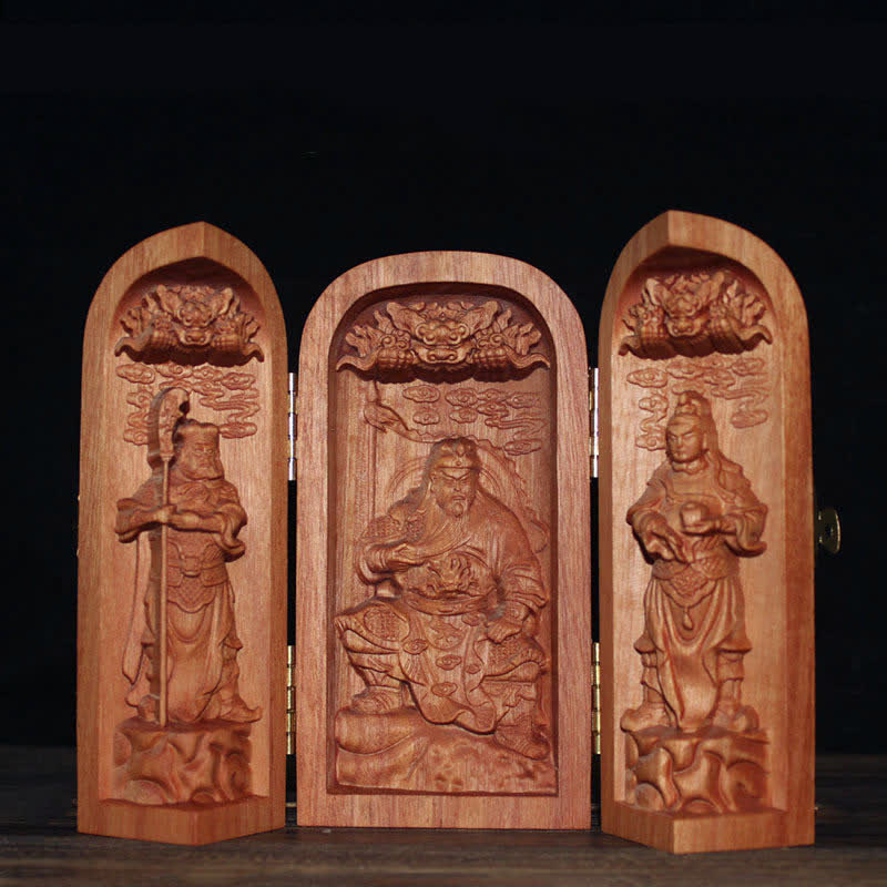 Avalokitesvara Kwan Yin Buda Cerezo Madera Compasión Decoración del Hogar Altar