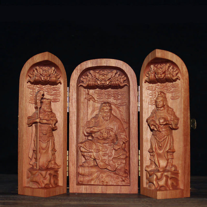 Avalokitesvara Kwan Yin Buda Cerezo Madera Compasión Decoración del Hogar Altar