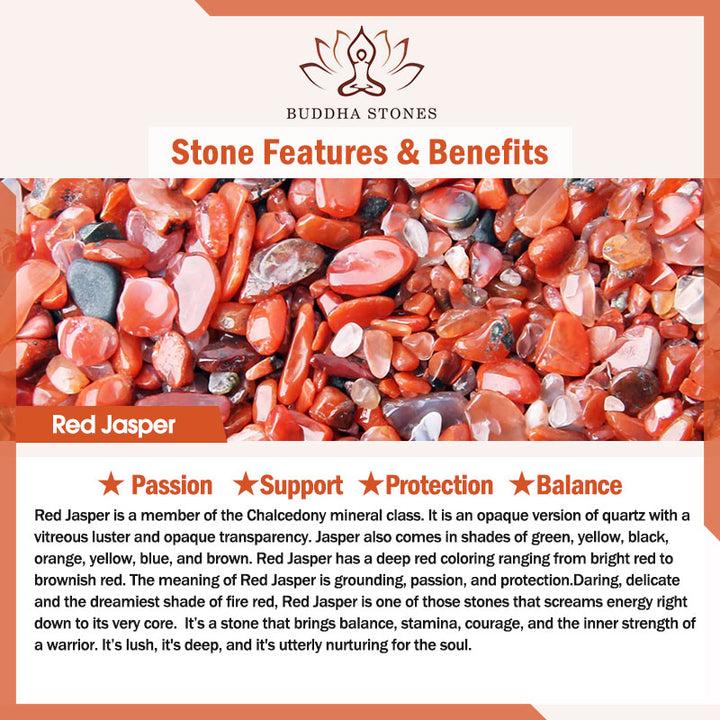 Buddha Stones con ágata roja, ágata musgosa y cinabrio para la calma