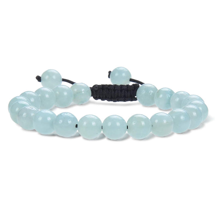 Pulsera de macramé ajustable unisex con cuentas de cristal de piedras preciosas de poder curativo natural de Buddha Stones - Amazonita - image 5