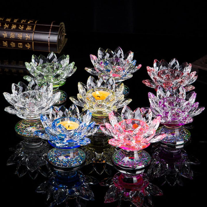 Adorno de candelabro de loto tibetano