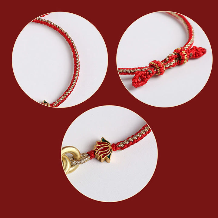 Pulsera auspiciosa de loto con doble hebilla de la paz de plata de ley 925 con Buddha Stones