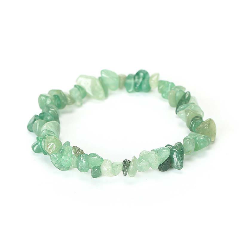 Pulsera calmante de calidez de piedra de cristal de forma irregular natural - image 73