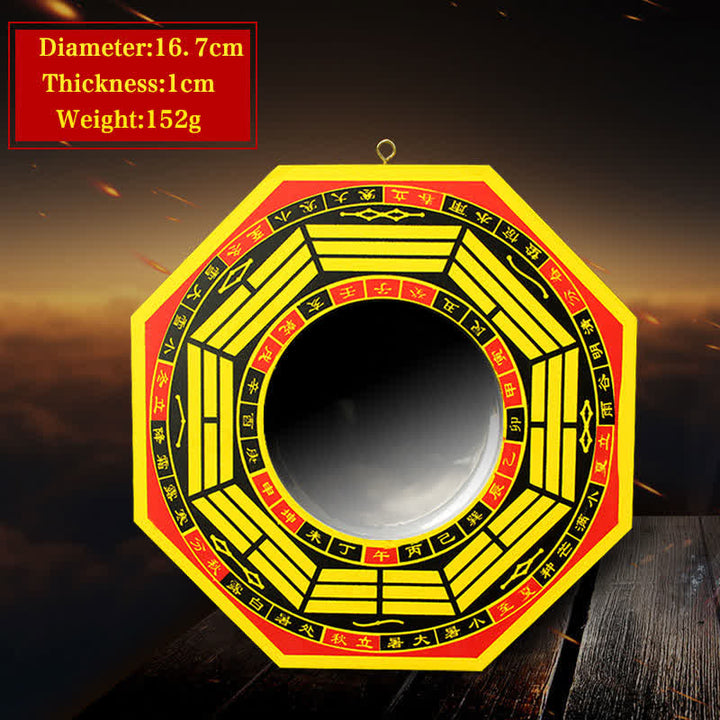 Espejo de mapa de energía de sala de estar de equilibrio de mapa Bagua de Feng Shui