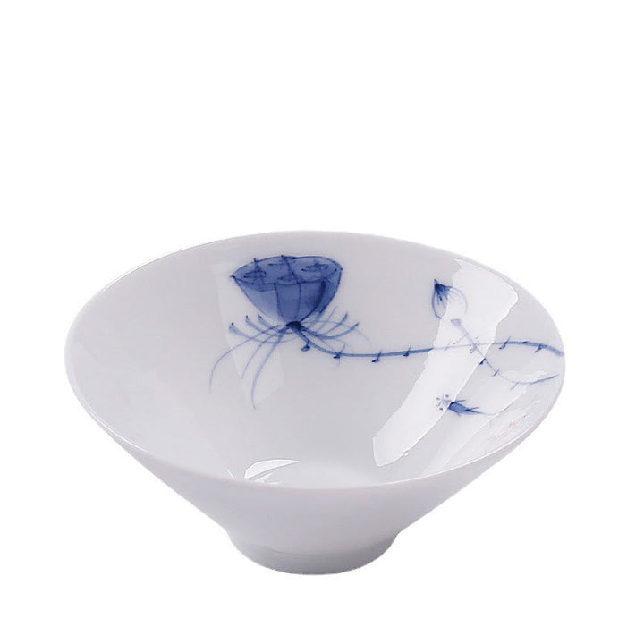 Buddha Stones Vintage ciruela orquídea bambú crisantemo loto pez Koi taza de té de cerámica tazas de té Kung Fu