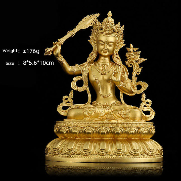 Figura de Buda medicinal Shakyamuni Amitabha, estatua de cobre de serenidad, decoración del hogar