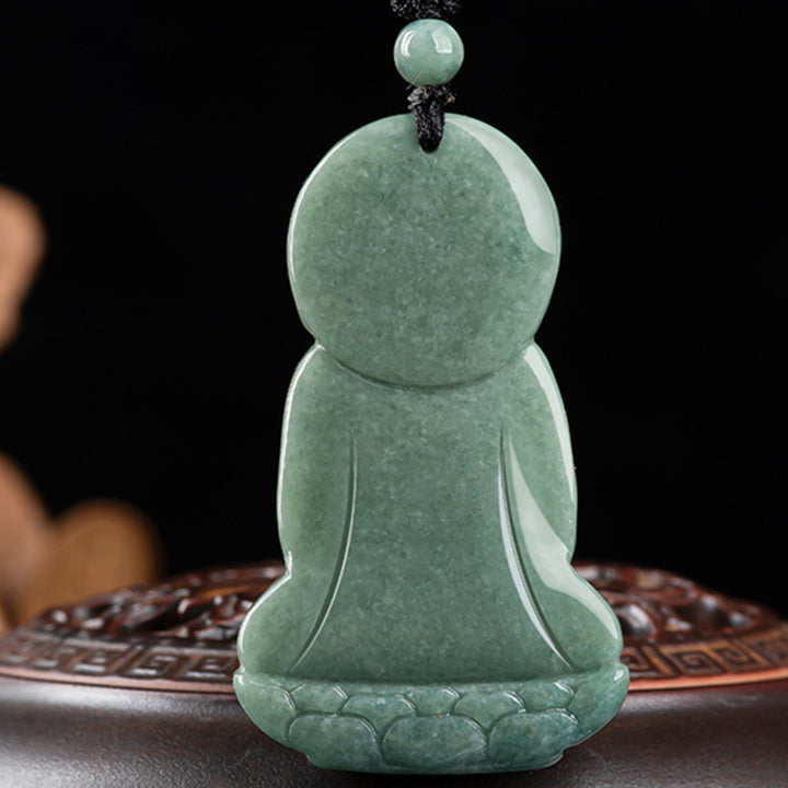 Collar de cadena de compasión con amuleto de jade de Buda Amitabha de Buddha Stones - image 7