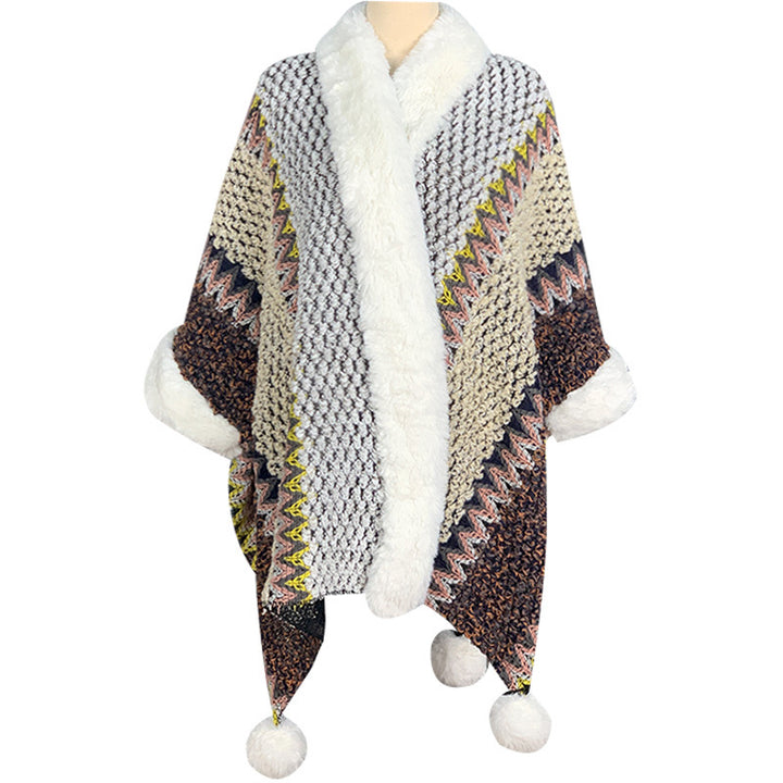 Mantón de rayas multicolor tibetano con Buddha Stones , bufanda de viaje acogedora para invierno