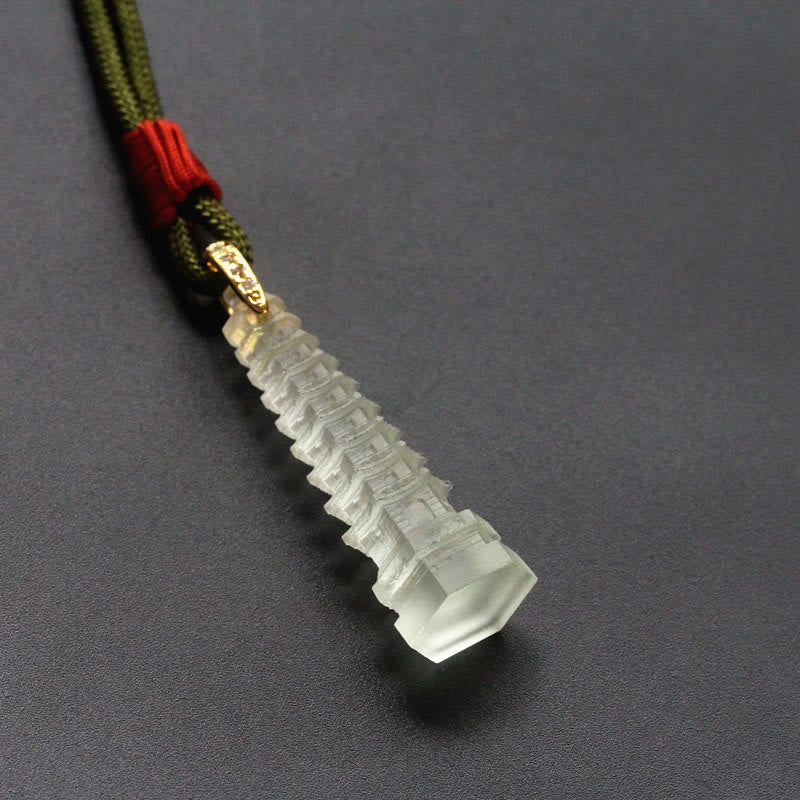 Collar de sabiduría de la antigua pagoda de Liuli con Buddha Stones