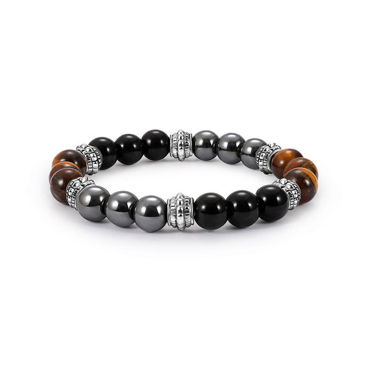 Pulsera de Buena Suerte y Sanación con Buddha Stones Ojo de Tigre y Hematita