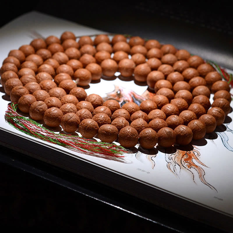 Buddha Stones 108 cuentas Mala Nepal semilla Bodhi suerte riqueza borla pulsera
