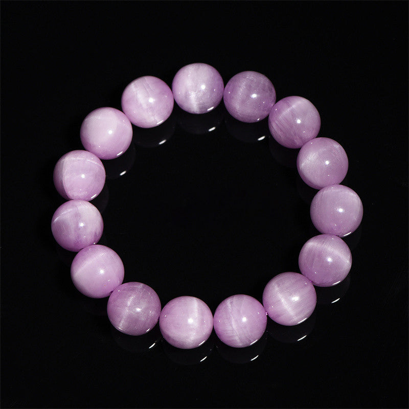 Pulsera de crecimiento espiritual de amor de kunzita natural con Buddha Stones