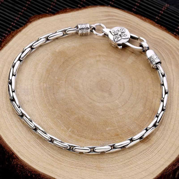 Pulsera de fuerza Buddha Stones de doble Dorje Om Mani Padme Hum de Buda con esvástica Vajra de piedras de Buda