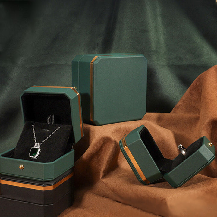 Caja de almacenamiento de joyas Caja de regalo de cuero PU - image 6