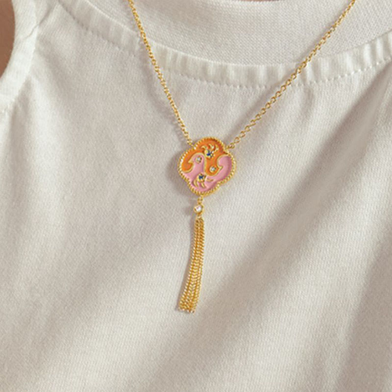 Juego de pendientes y pulsera con colgante de collar curativo con dos pájaros de cobre chapado en oro de 18 quilates con Buddha Stones