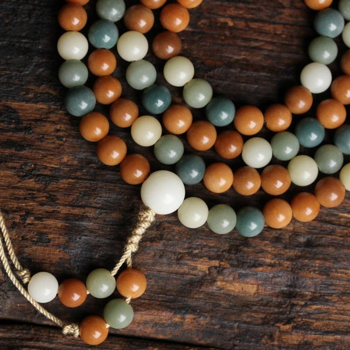 Pulsera de sabiduría de armonía de Mala de semillas de Bodhi de Buddha Stones