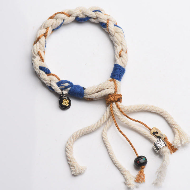 Pulsera de la suerte hecha a mano con Buddha Stones del Tíbet Zakiram diosa de la riqueza Thangka