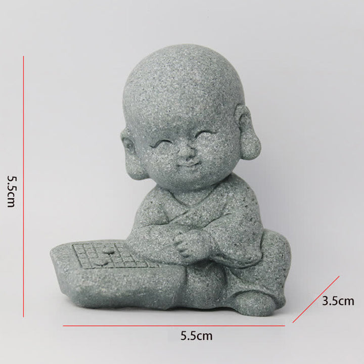 Buddha Stones meditación oración monje estatua de Buda serenidad decoración del hogar