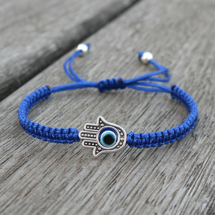 Pulsera hecha a mano con Buddha Stones, símbolo de Hamsa, protección de la suerte
