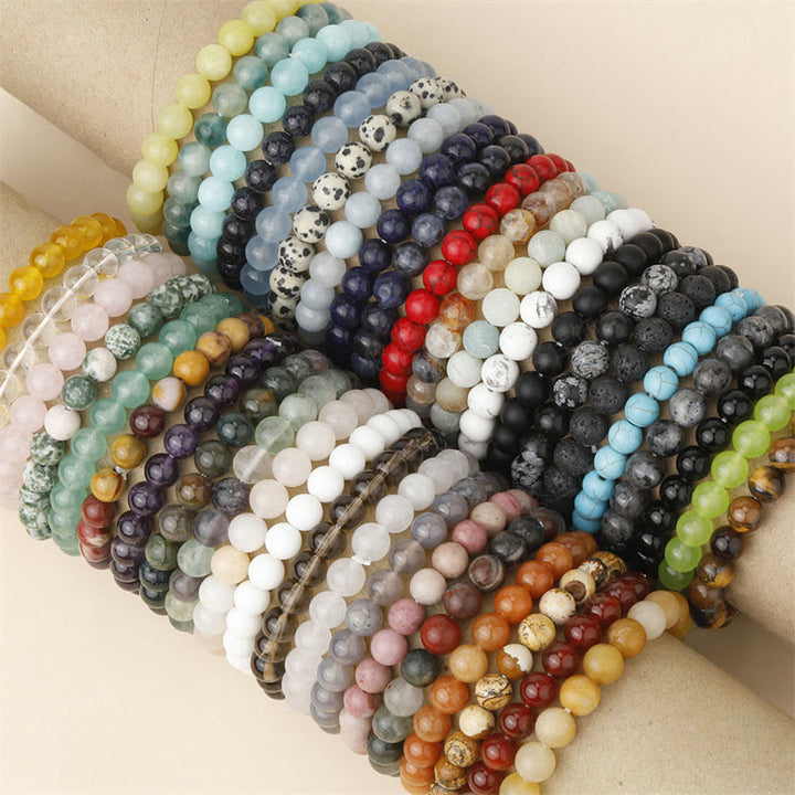 Pulsera de cuentas curativas de cuarzo con piedra natural de piedras de Buddha Stones - image 2