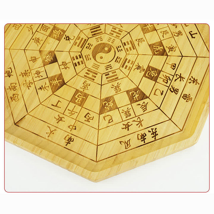 Mapa de Bagua de Bambú Feng Shui Mapa de Energía de Armonía