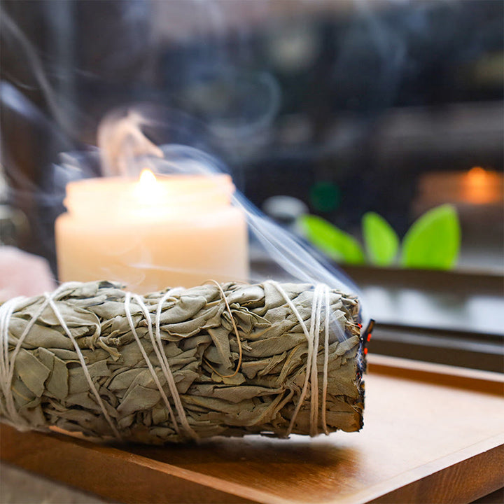 Buddha Stones Smudge Stick para limpieza del hogar, incienso, curación, meditación y rituales de California Smudge Sticks
