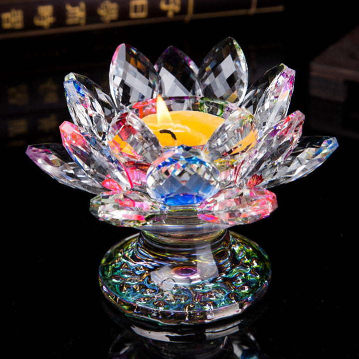 Adorno de candelabro de loto tibetano