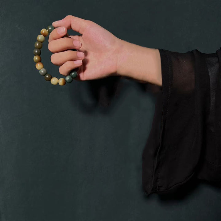 Buddha Stones 108 cuentas Mala semilla Bodhi paz sabiduría pulsera muñeca Mala bolsillo Mala