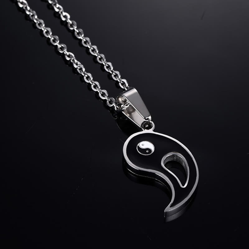 2 piezas collar de pareja con colgante Yin Yang