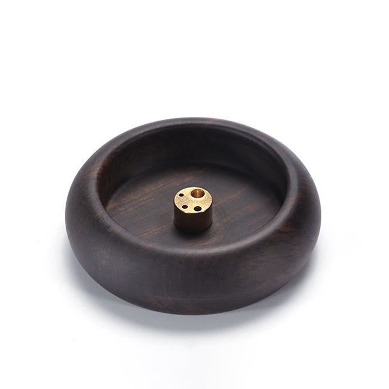 Buddha Stones Mini madera de ébano, palisandro, palo curativo para meditación, decoración de quemador de incienso
