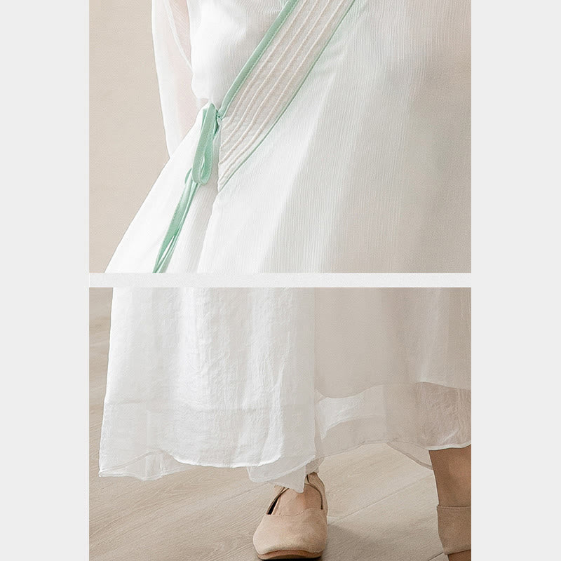 Conjunto de ropa de gasa para mujer, ropa de práctica de meditación espiritual Zen, Buddha Stones, oración Retro - image 10