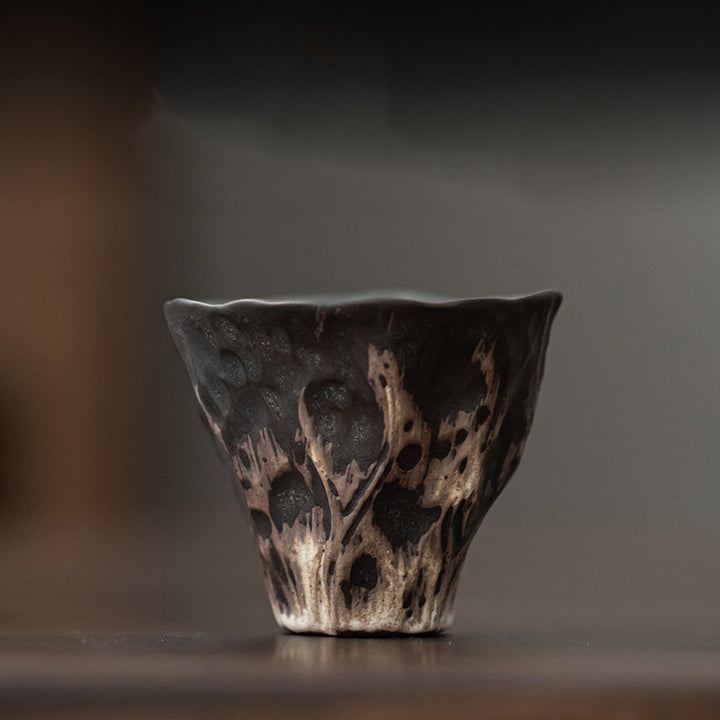 Taza de té de cerámica Zen con forma de flor de loto, Buddha Stones, taza de té de Kung Fu, 50ml