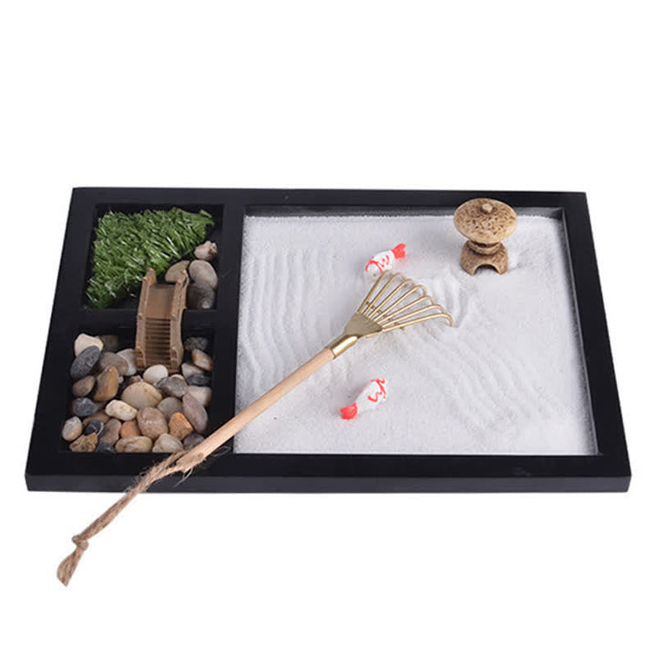 Pez Koi Pequeño Puente Calma Paz Meditación Zen Jardín Decoración