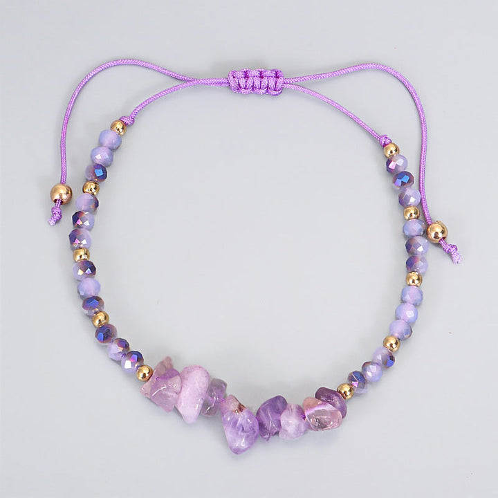 Pulsera de punto Purify con amatista y Buddha Stones