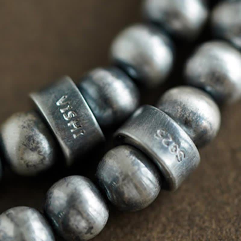108 cuentas Mala de plata de ley 925, ágata roja, turquesa, pulsera con dijes de confianza