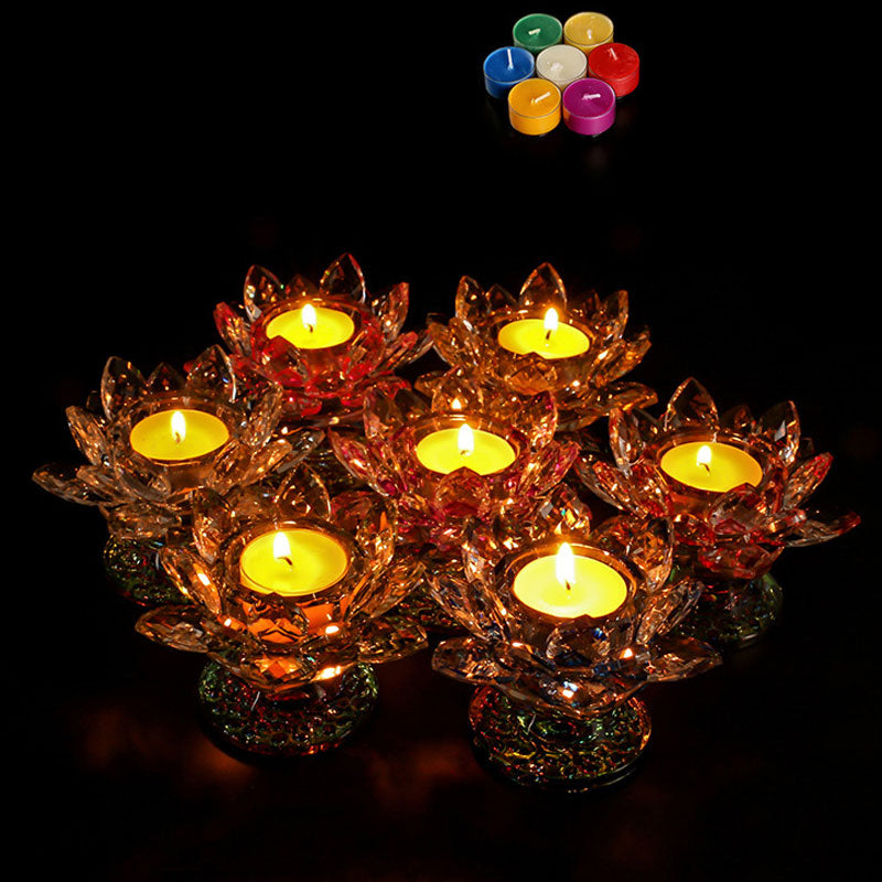Adorno de candelabro de loto tibetano