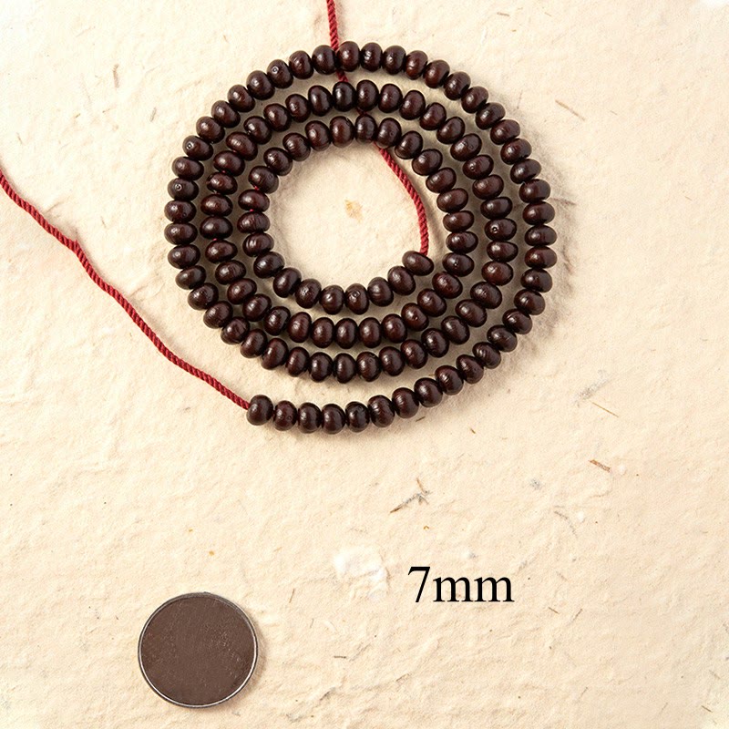 Pulsera de riqueza de semillas de Bodhi púrpura, 108 cuentas de Mala naturales del Tíbet, Buddha Stones