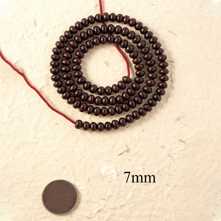 Pulsera de riqueza de semillas de Bodhi púrpura, 108 cuentas de Mala naturales del Tíbet, Buddha Stones