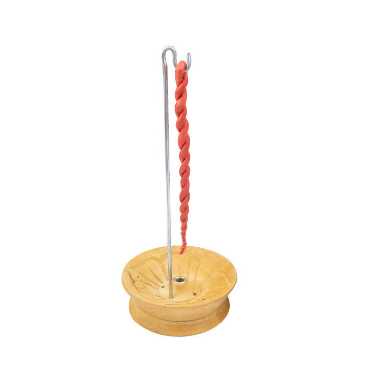 Incienso de cuerda de Nepal purifica el incienso de meditación curativa - Porta incienso de madera de loto - image 15